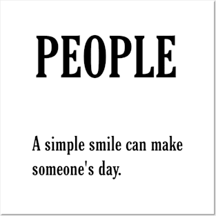 A simple smile can make someone's day. Posters and Art